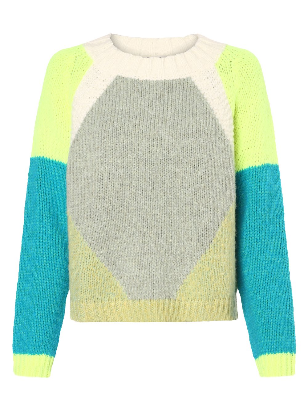 Oui Pullover mit Alpaka-Anteil Damen Baumwolle mehrfarbig meliert, 44