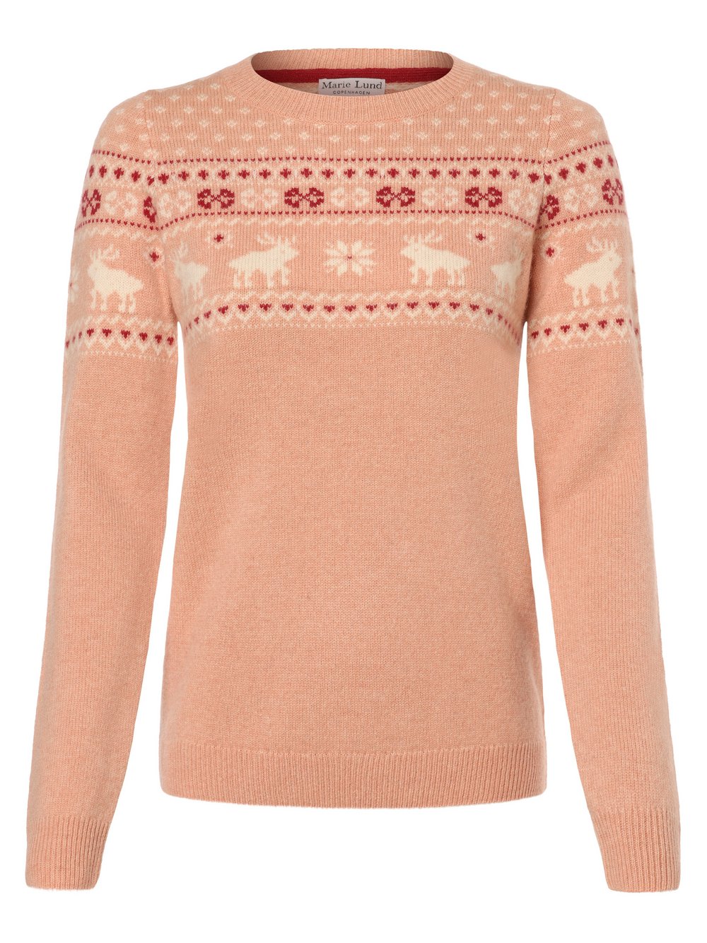 Marie Lund Pullover mit Merino-Anteil Damen mehrfarbig gemustert, XXL