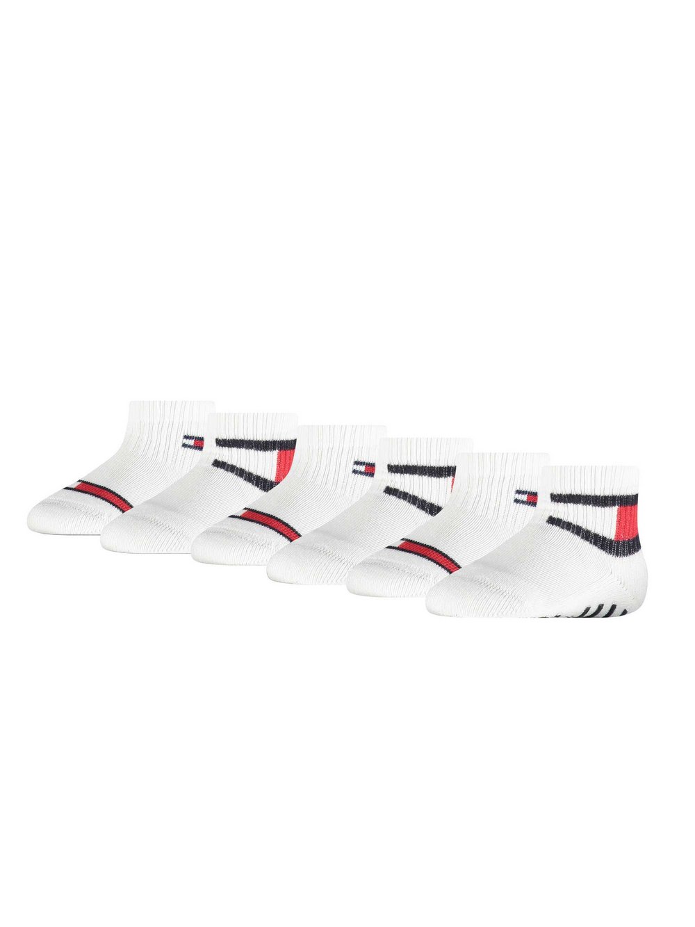 Tommy Hilfiger Socken 6er Pack Kinder Baumwolle weiß, 15