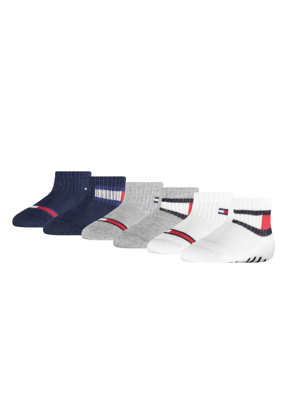 Tommy Hilfiger Socken 6er Pack Kinder Baumwolle mehrfarbig, 15