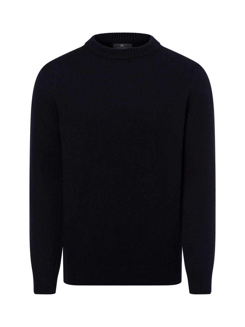 Nils Sundström Pullover Herren Schurwolle blau, L