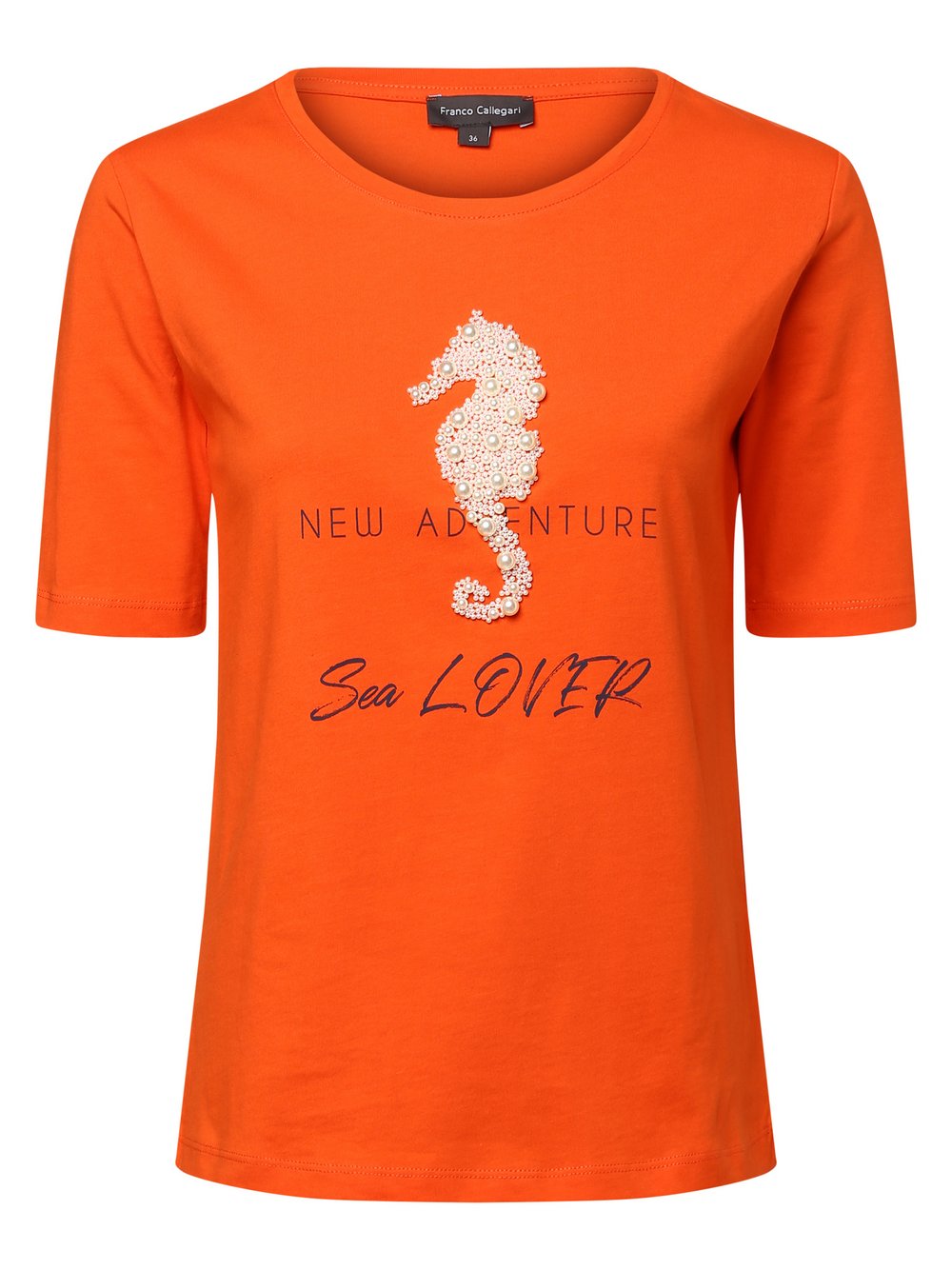 Franco Callegari - T-shirt damski, pomarańczowy