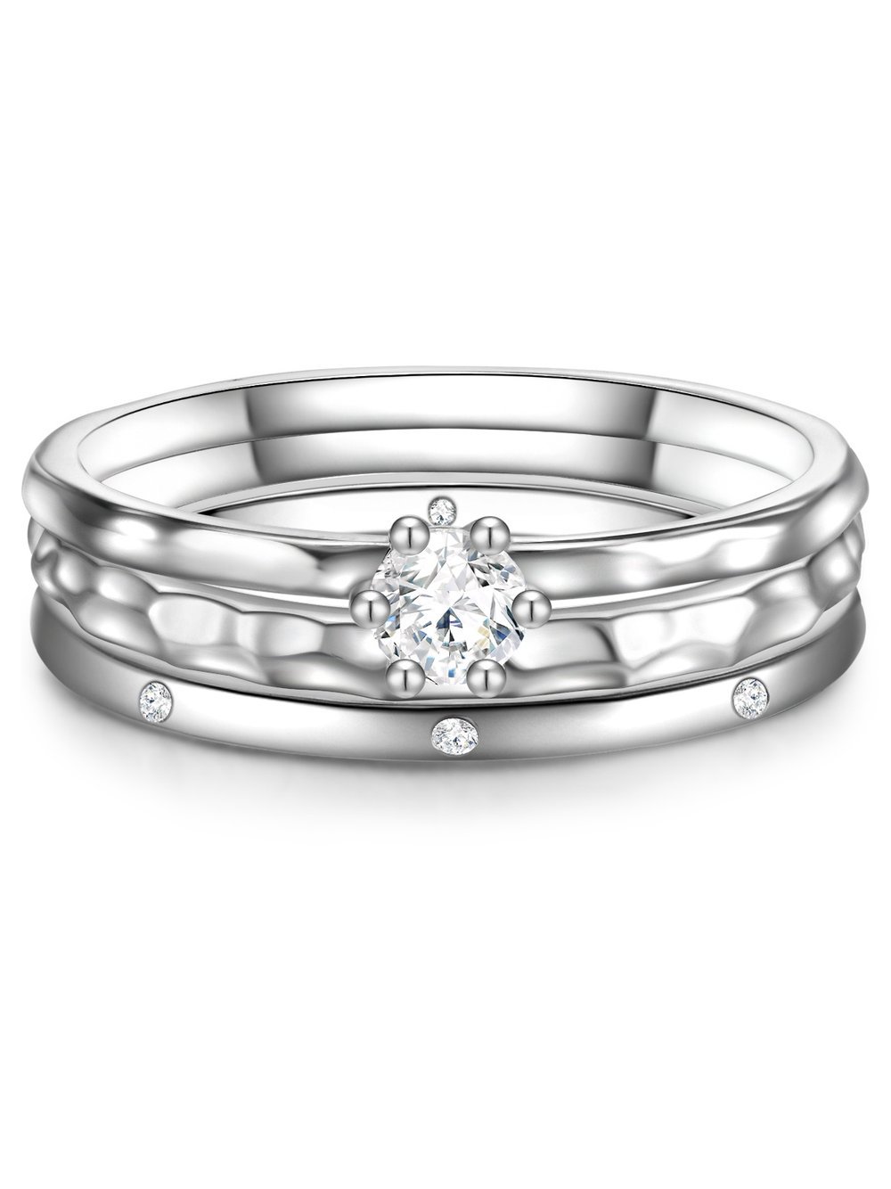 Glanzstücke München Ring - Damen Sterlingsilber silber, 56