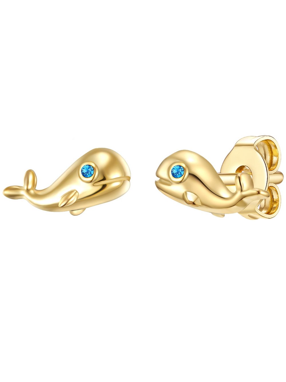 Thumbnail - Glanzstücke München Ohrstecker Kinder Sterlingsilber gold, ONE SIZE