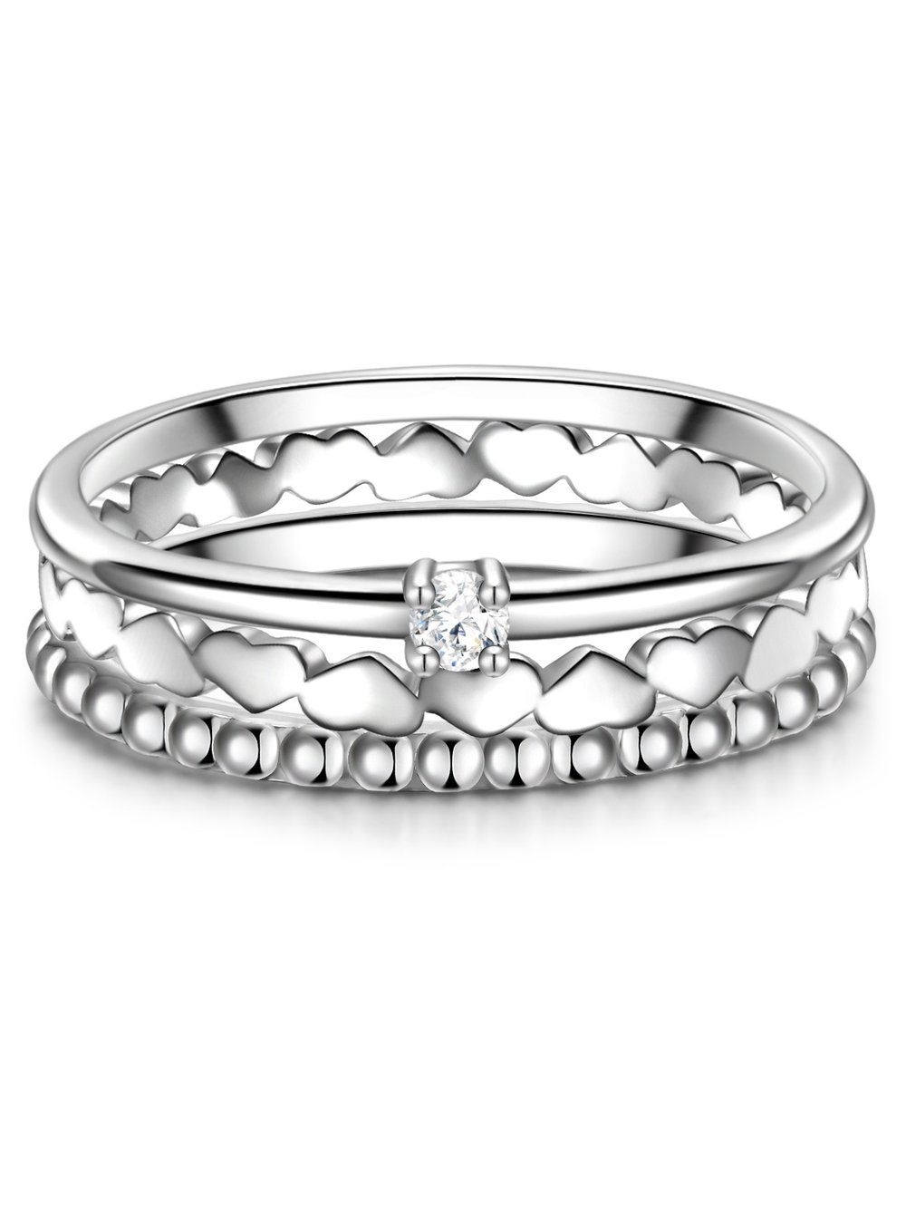 Glanzstücke München Ring Damen Sterlingsilber silber, 58