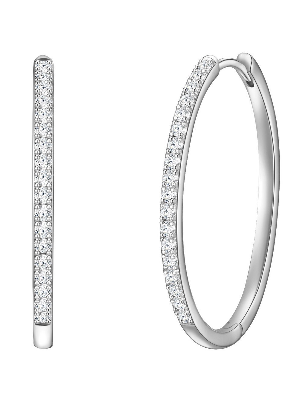 Glanzstücke München Creolen Damen Sterlingsilber silber, ONE SIZE