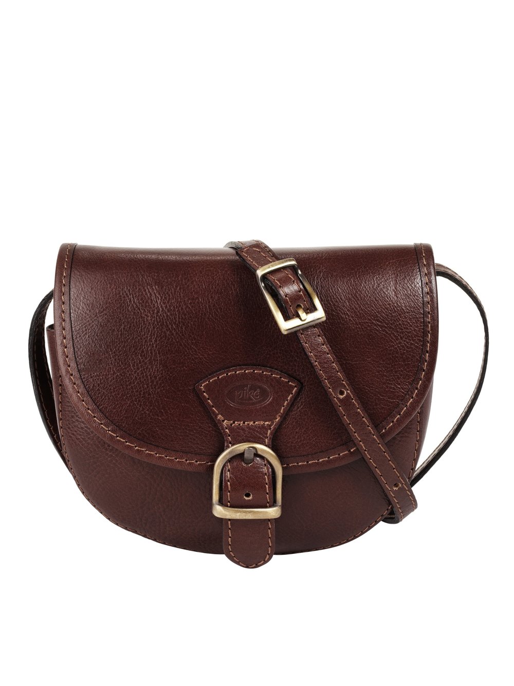 Thumbnail - piké Umhängetasche Damen Leder braun, ONE SIZE