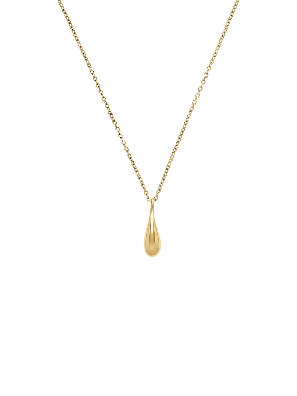 s.Oliver Kette mit Anhänger Damen Edelstahl gold, 60