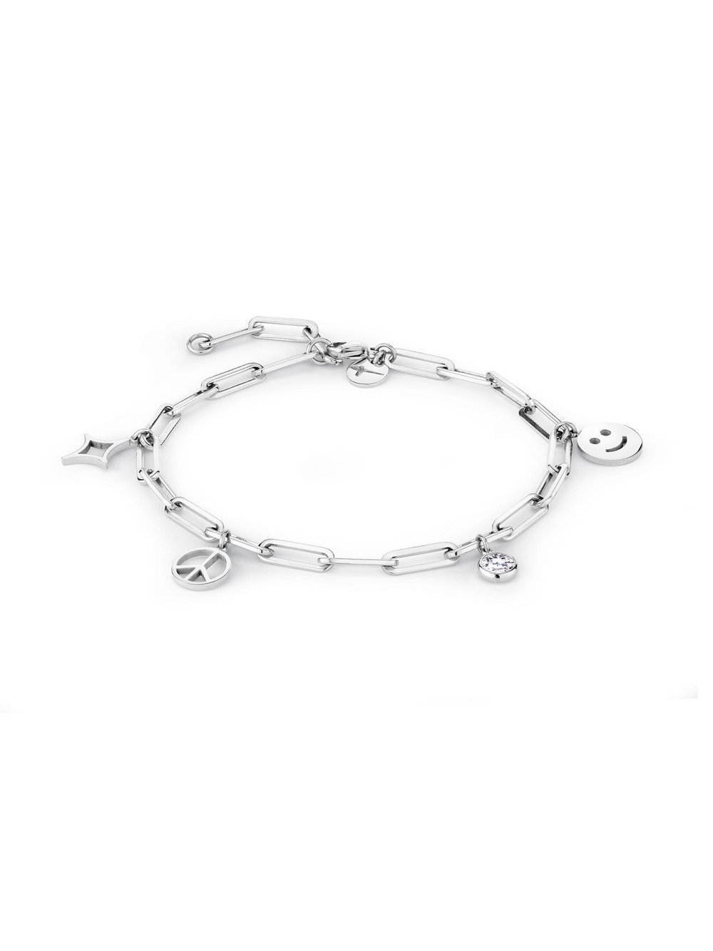 Tamaris Fußkette Damen Edelstahl silber, ONE SIZE