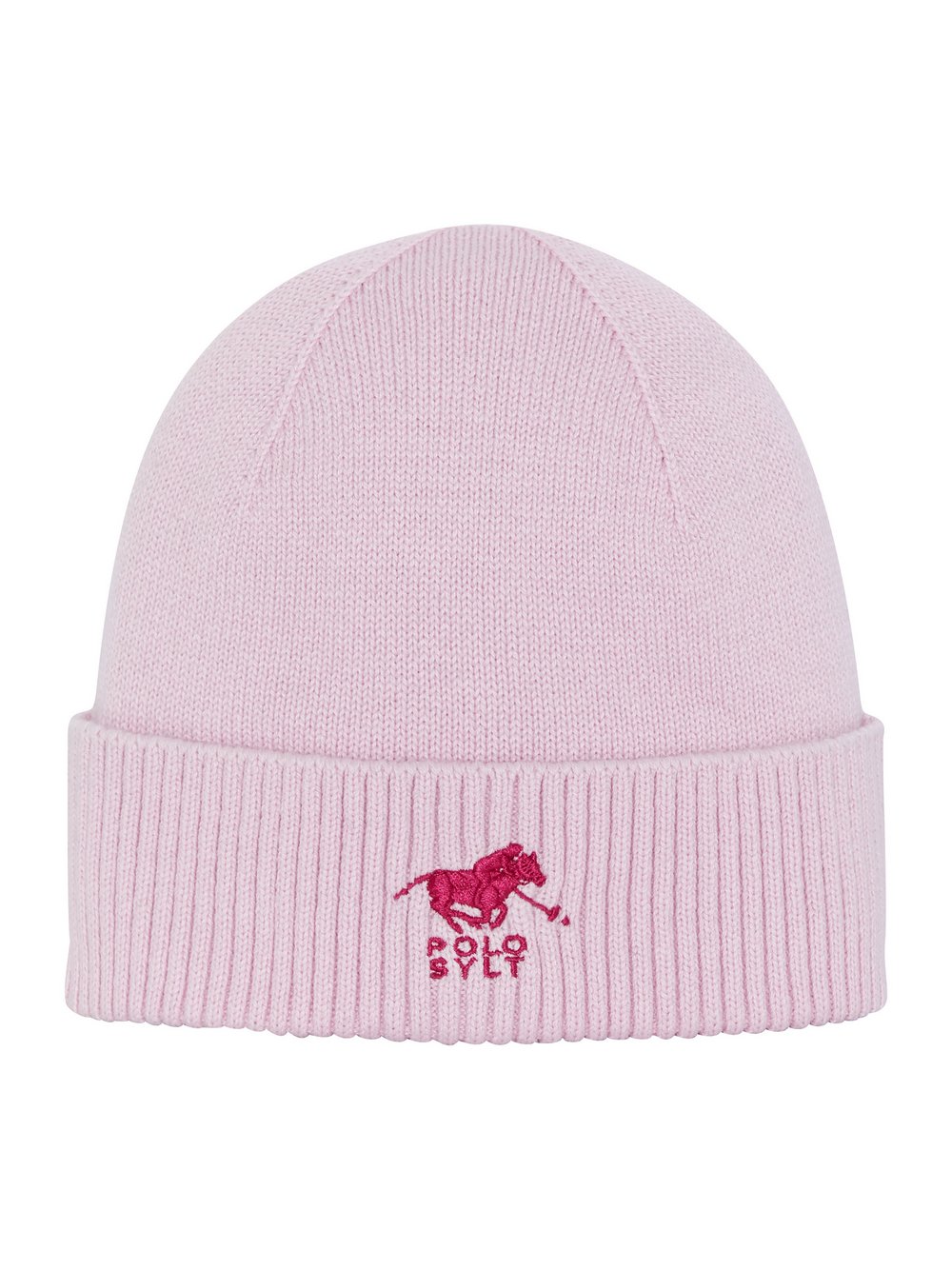 Polo Sylt Mütze Damen Baumwolle pink bedruckt, ONE SIZE