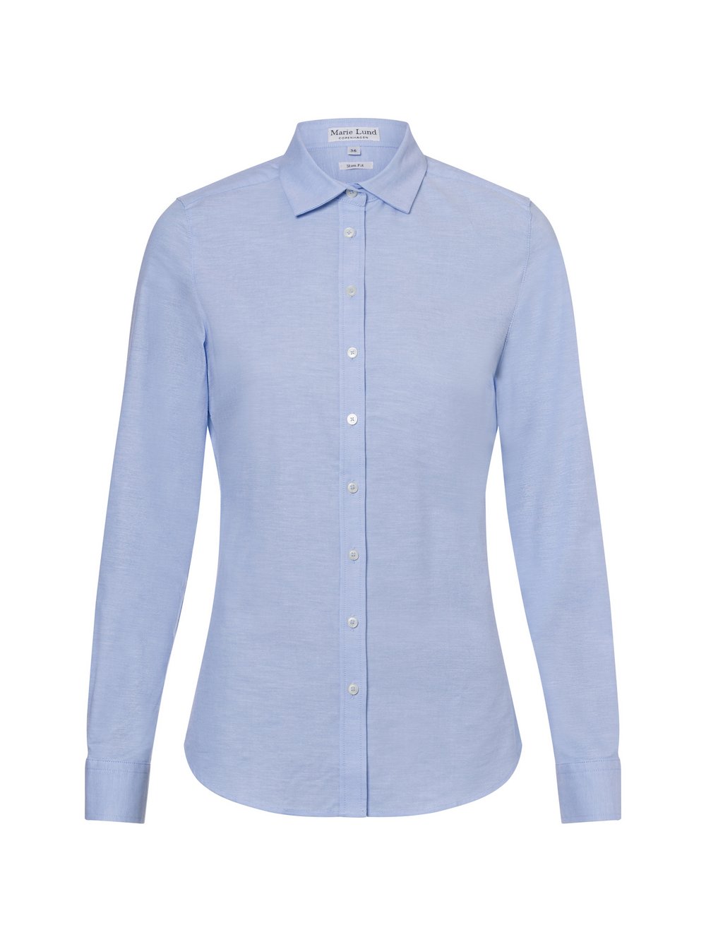 Marie Lund Bluse Damen Baumwolle blau meliert, 46