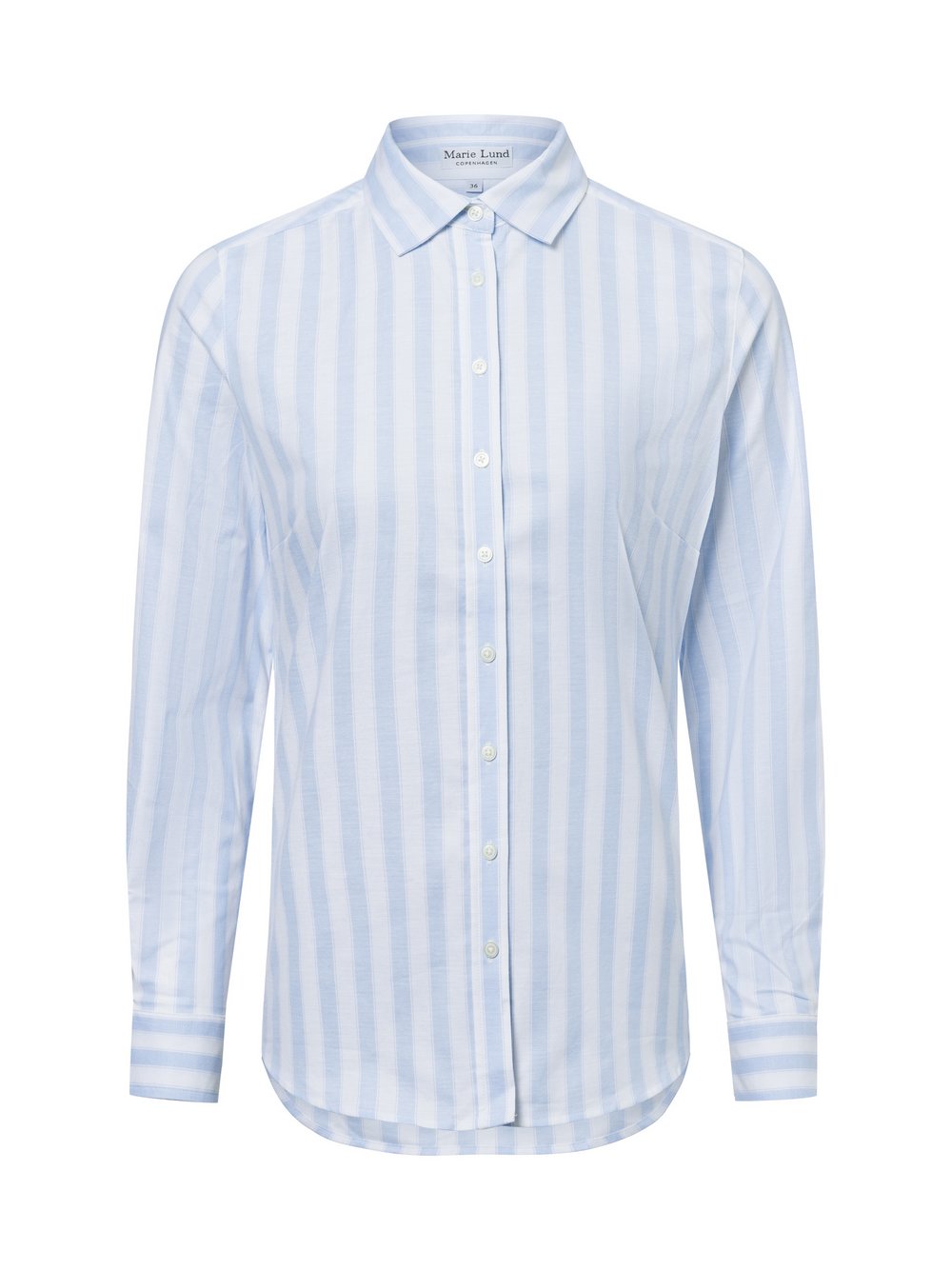 Marie Lund Bluse Damen Baumwolle blau gestreift, 40