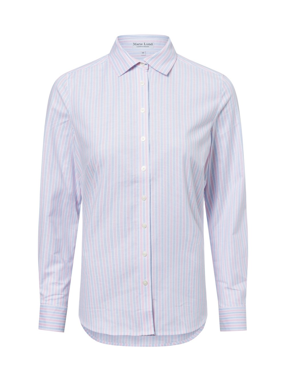 Marie Lund Bluse Damen Baumwolle mehrfarbig gestreift, 36
