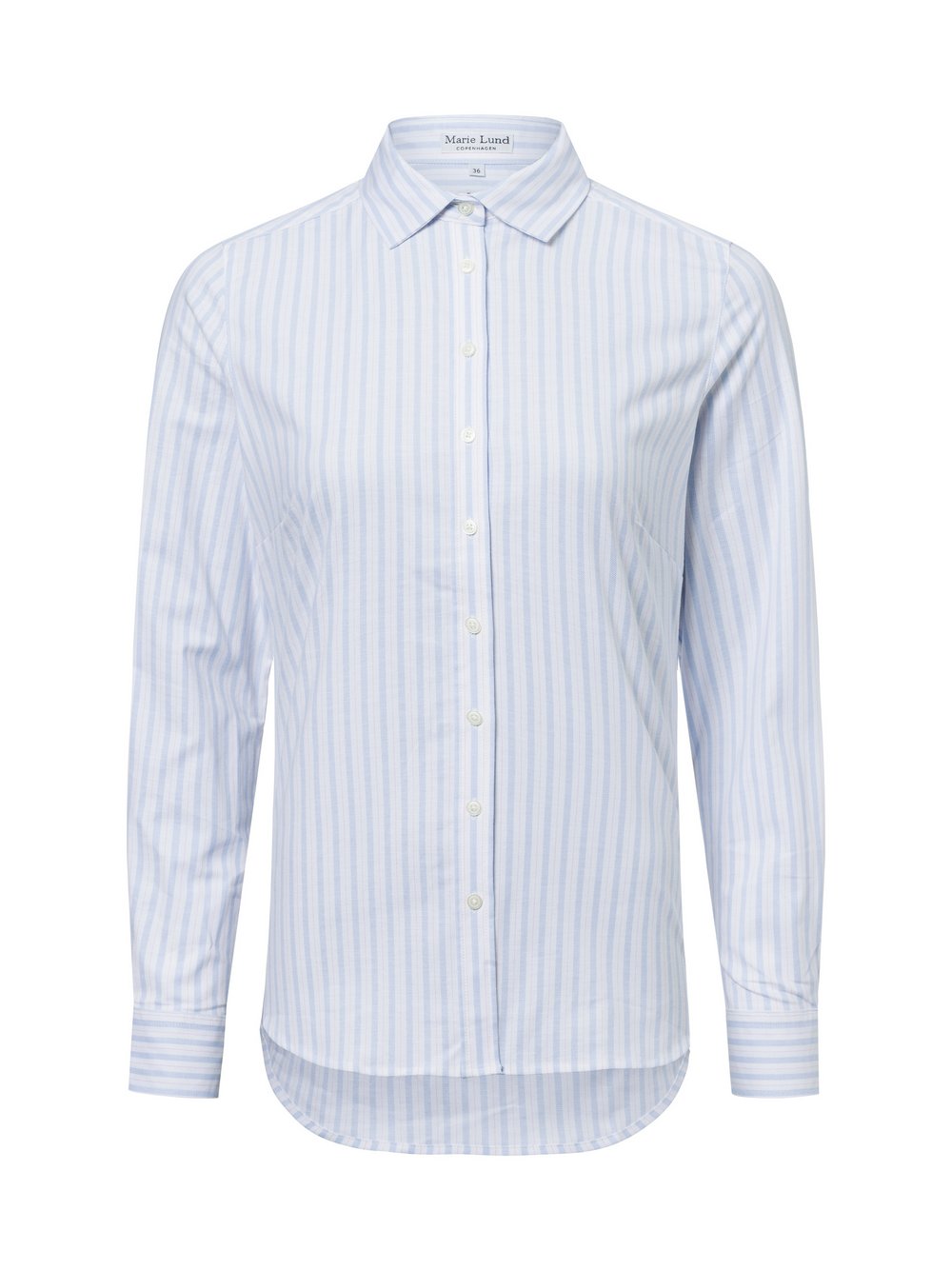 Marie Lund Bluse Damen Baumwolle blau gestreift, 36