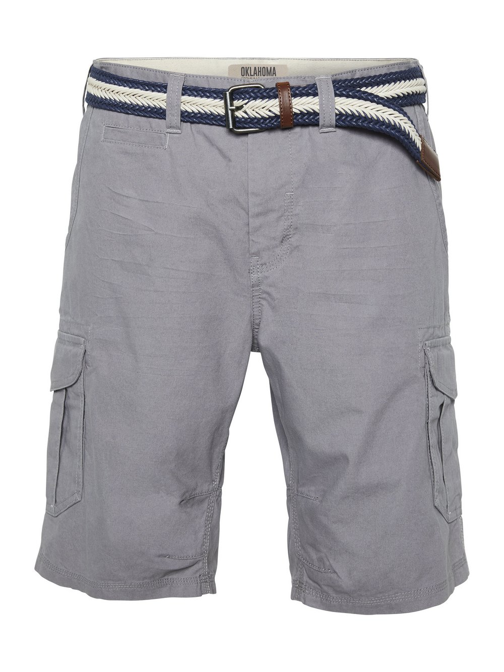 Oklahoma Jeans Bermuda Shorts Herren Baumwolle grau, 52
