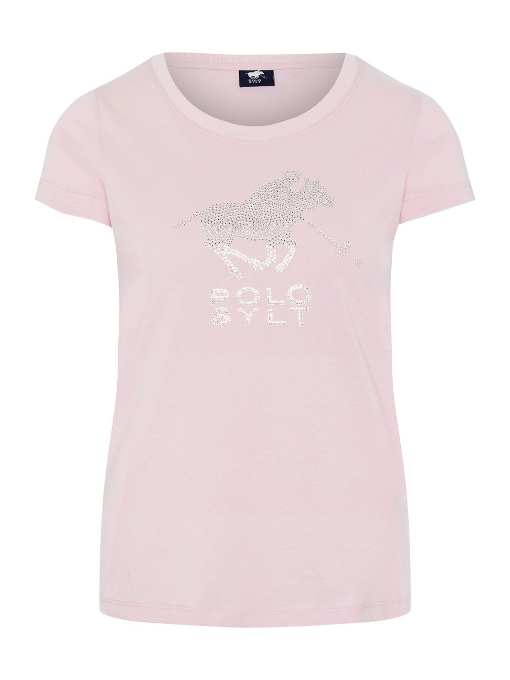 Polo Sylt T-Shirt Damen Baumwolle pink bedruckt, M