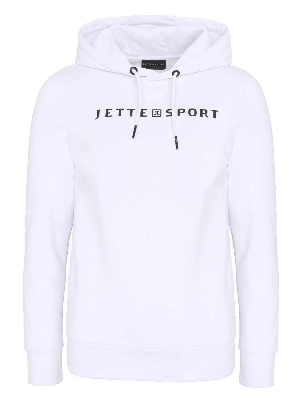 JETTE SPORT Kapuzensweatshirt Damen Baumwolle weiß bedruckt, 32-34