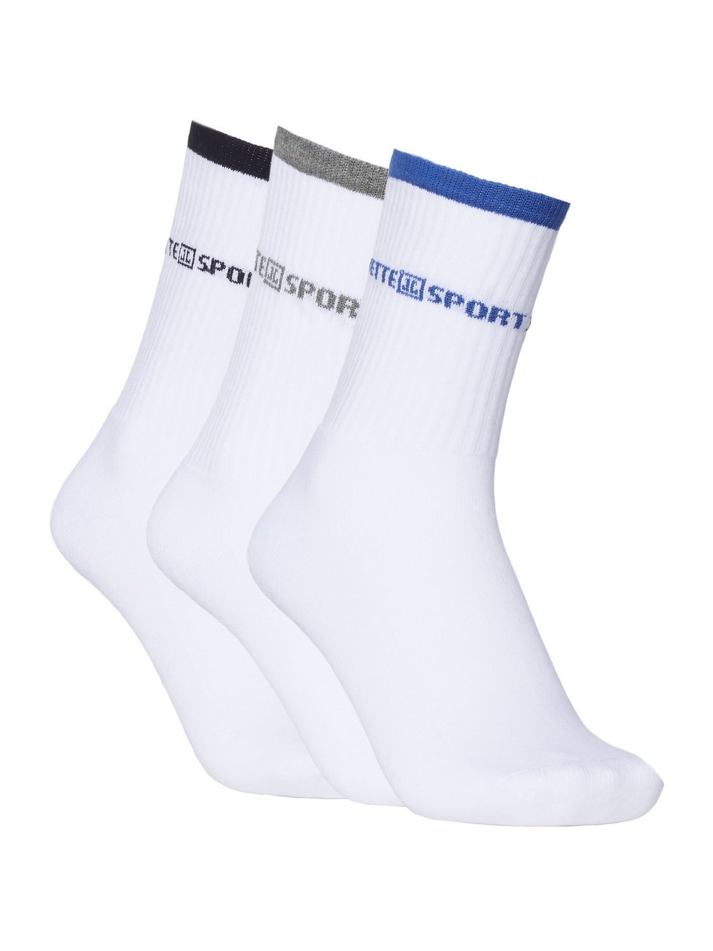 JETTE SPORT Socken Damen Baumwolle schwarz, 37-38