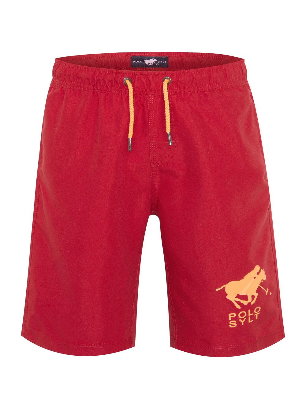 Polo Sylt Badeshorts Jungen rot bedruckt, 146