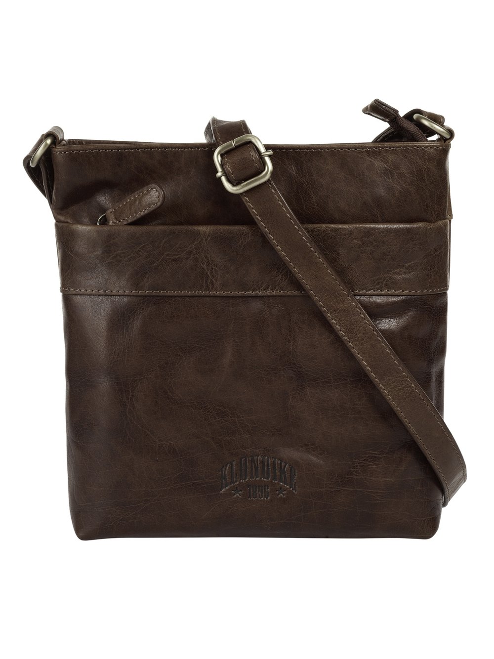 Klondike 1896 Umhängetasche Damen Leder braun, ONE SIZE