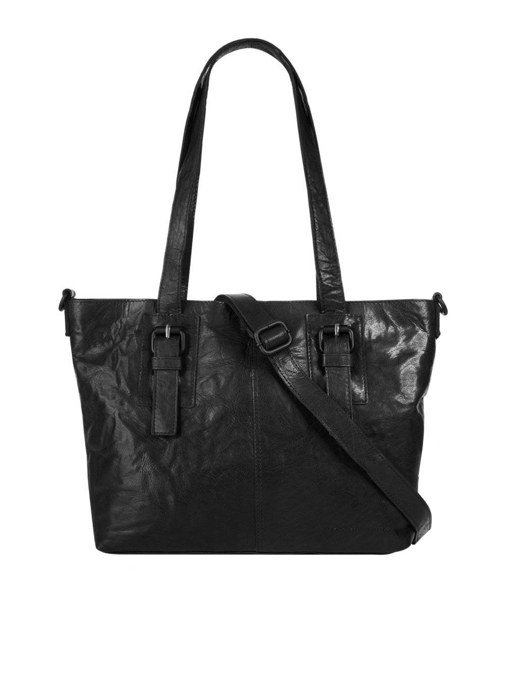 Spikes & Sparrow Shopper Damen Leder schwarz, ONE SIZE