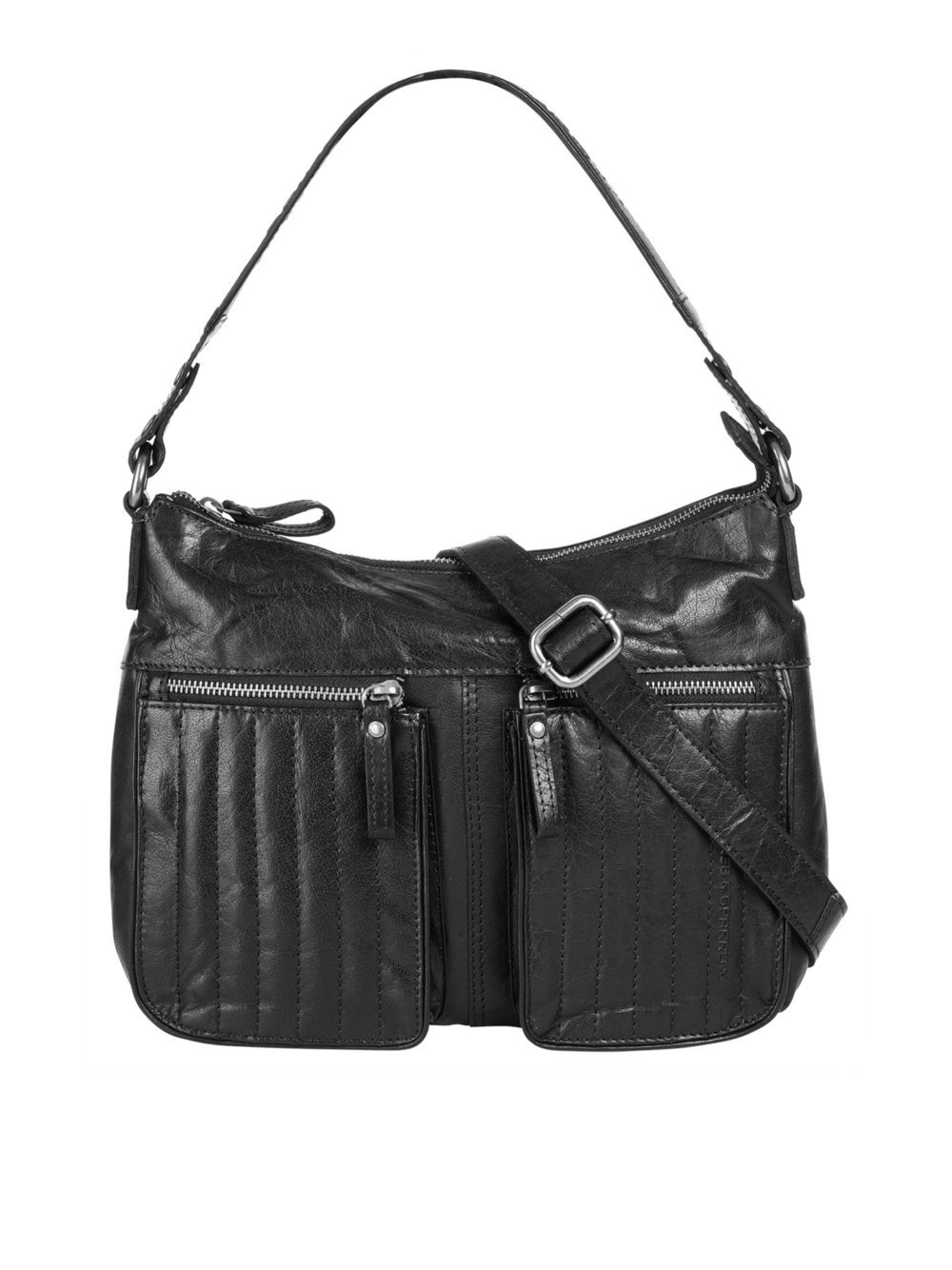 Spikes & Sparrow Shopper Damen Leder schwarz, ONE SIZE