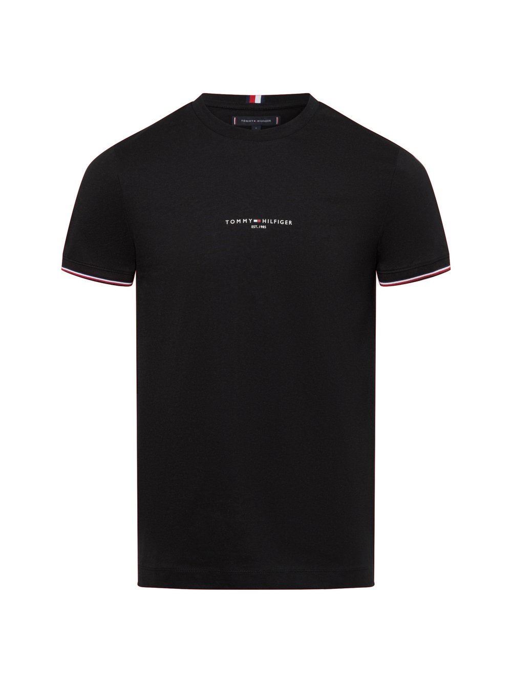 Tommy Hilfiger T-Shirt Herren Baumwolle schwarz, S