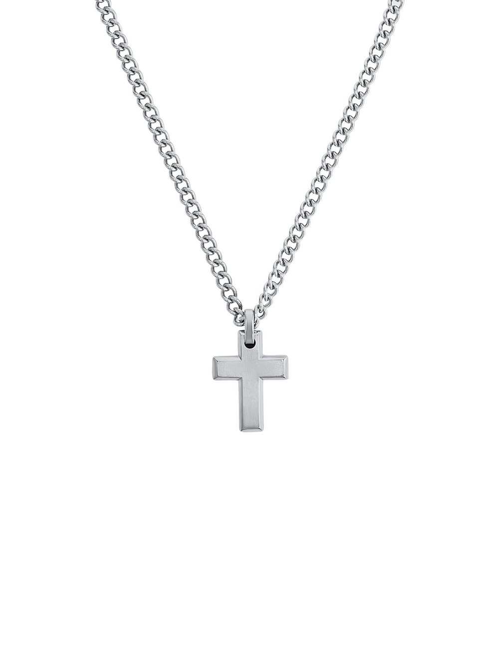 s.Oliver Kette mit Anhänger Herren Edelstahl silber, 50