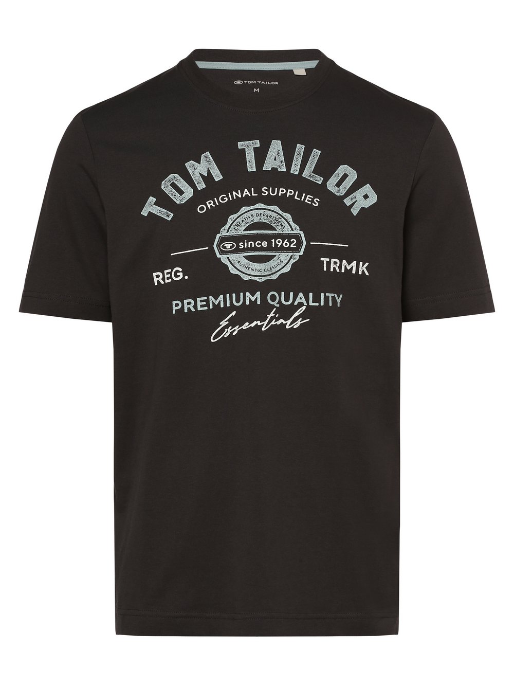 Tom Tailor T-shirt męski Mężczyźni Bawełna szary nadruk, XL