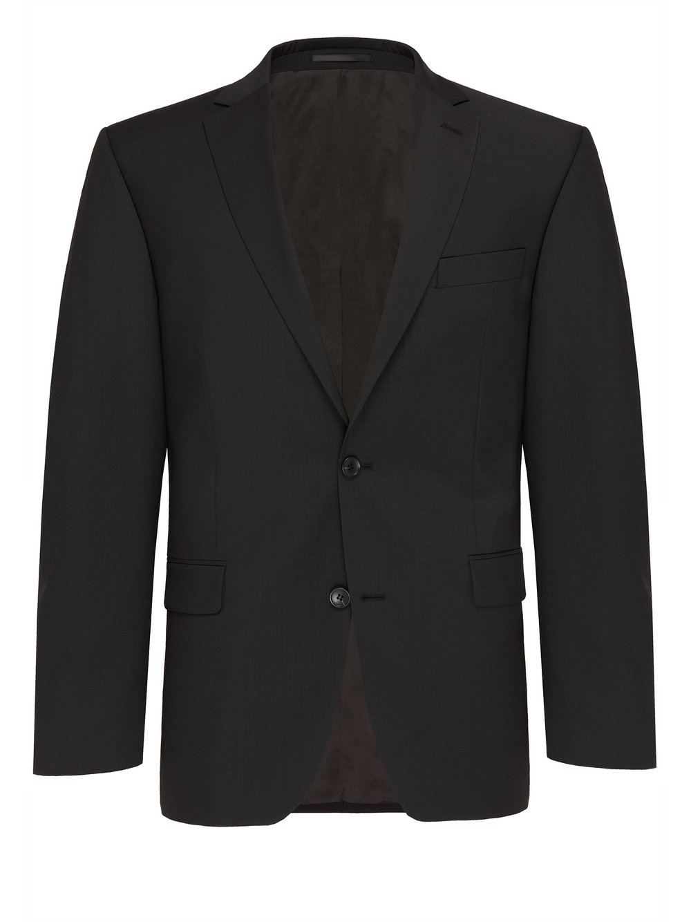 Carl Gross Schurwoll-Baukasten-Sakko Herren Regular Fit Schurwolle schwarz, 54