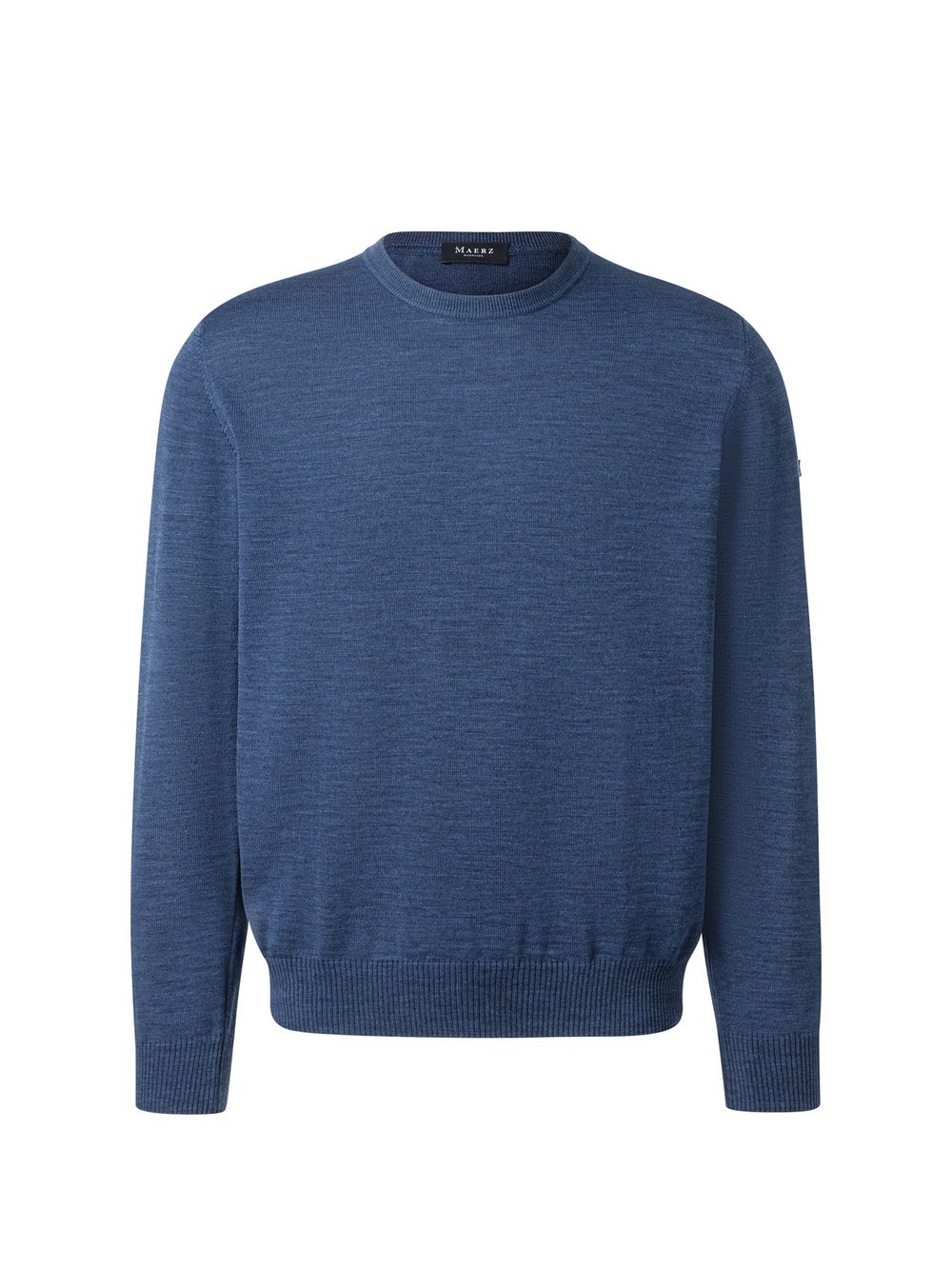 Thumbnail - MAERZ Feinstrick-Pullover aus Merinowolle Herren blau, 56