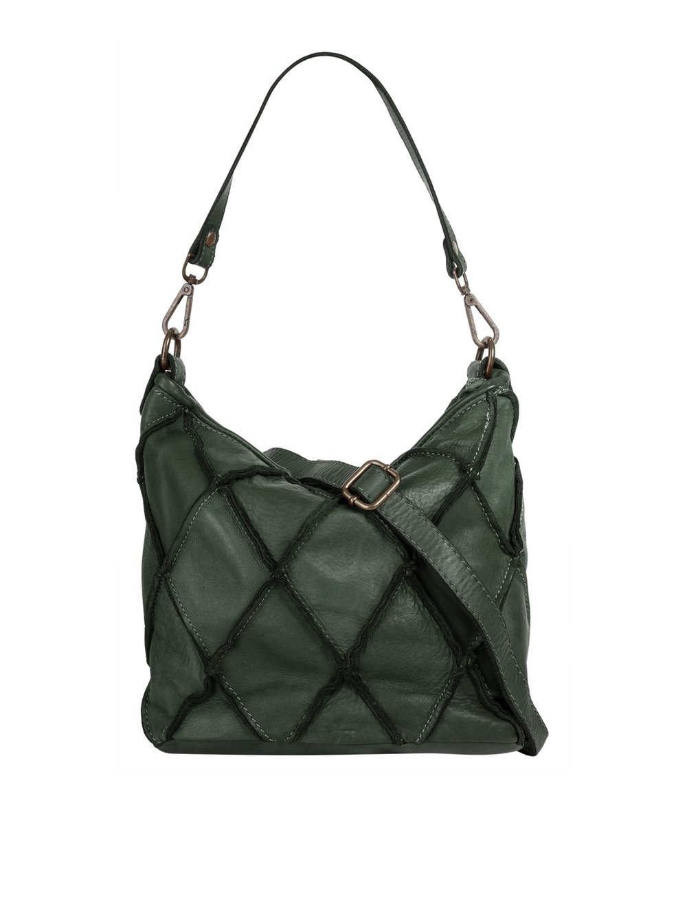 Thumbnail - Samantha Look Handtasche Damen Leder grün, ONE SIZE