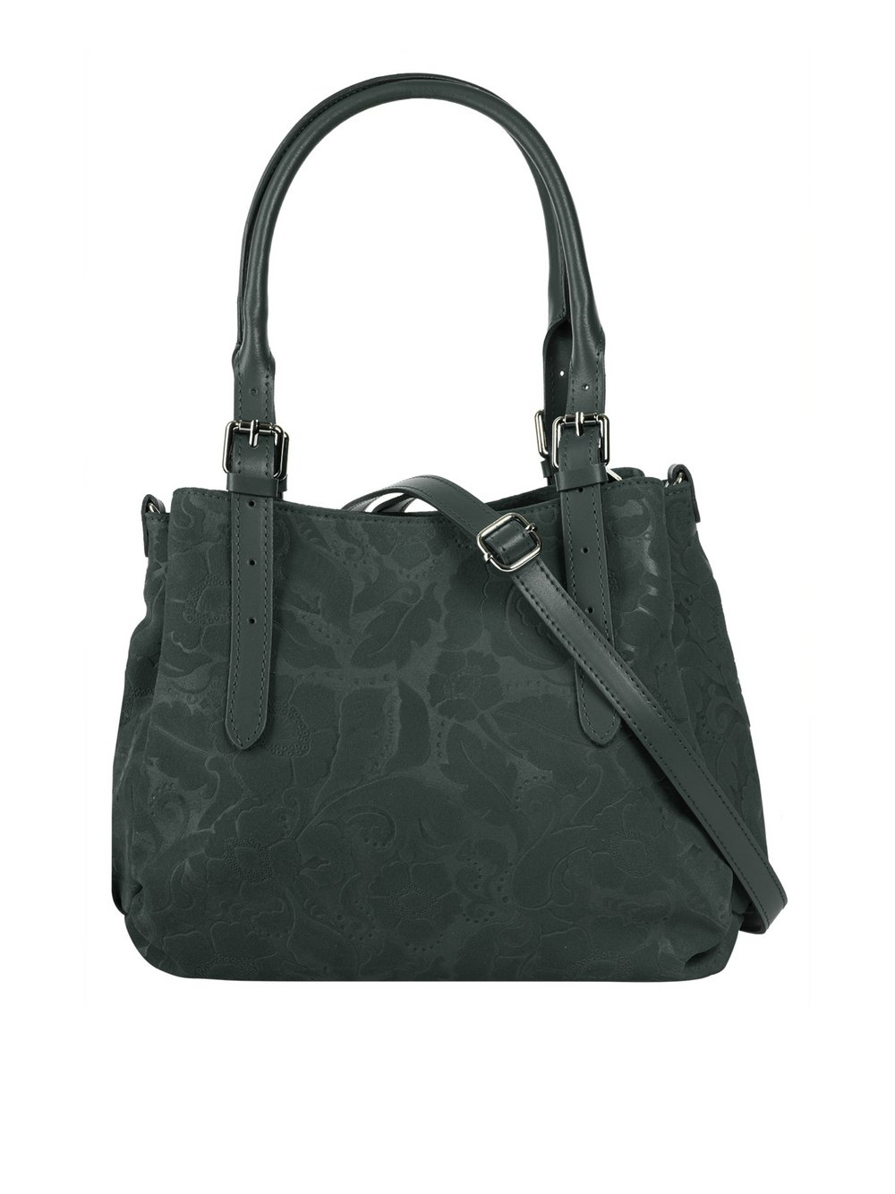 Thumbnail - Samantha Look Handtasche Damen Leder grün gemustert, ONE SIZE