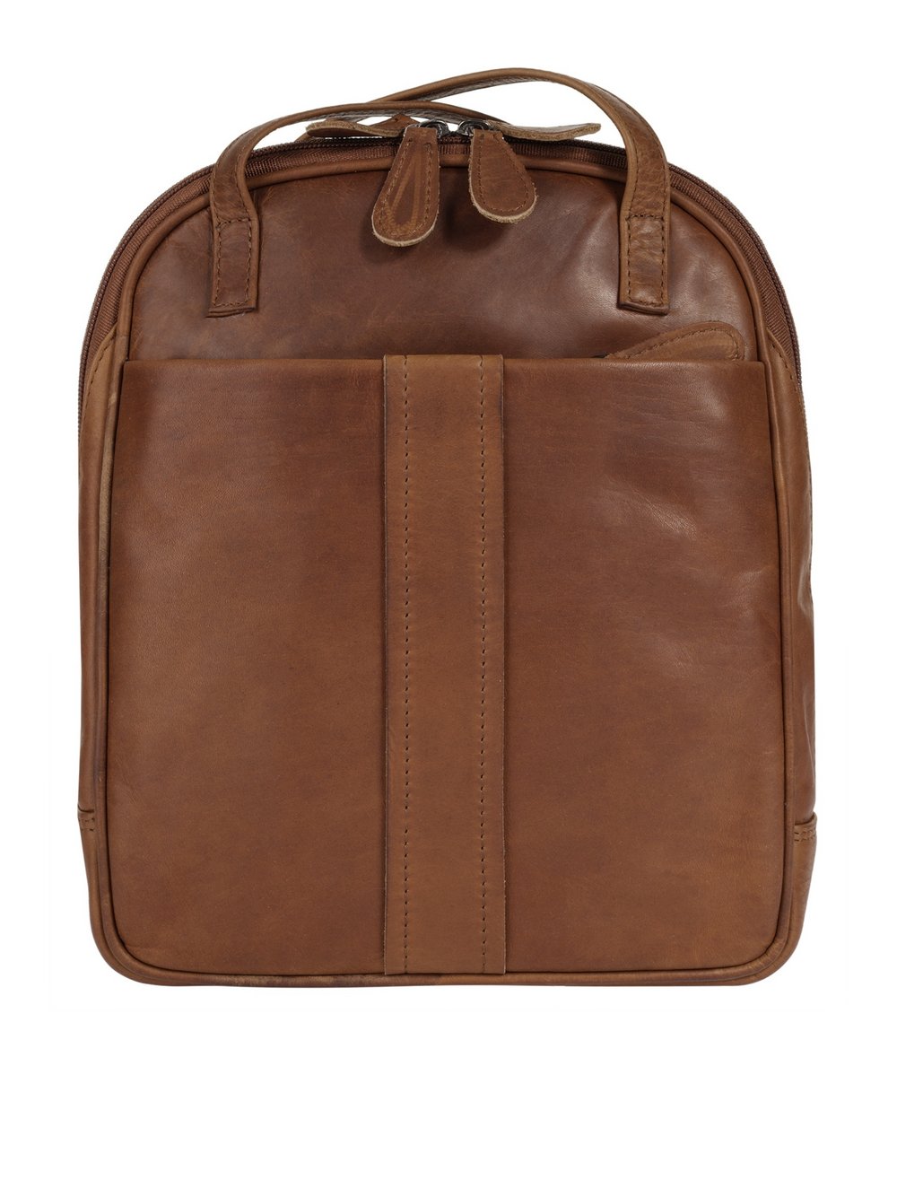 Thumbnail - Cluty Rucksack Damen Leder braun, ONE SIZE
