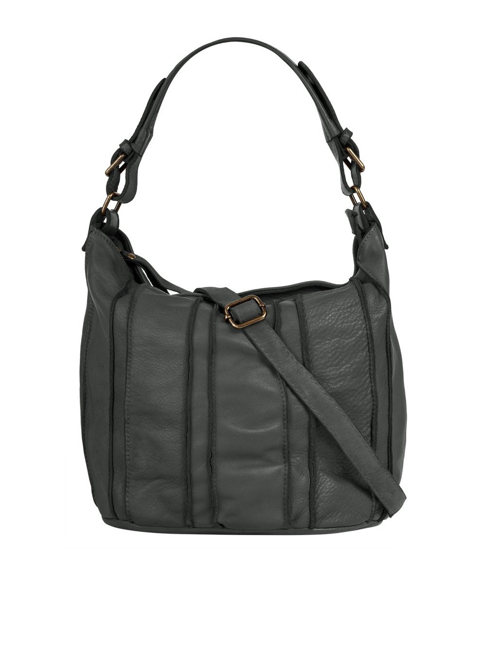 Thumbnail - Samantha Look Shopper Damen Leder grau, ONE SIZE