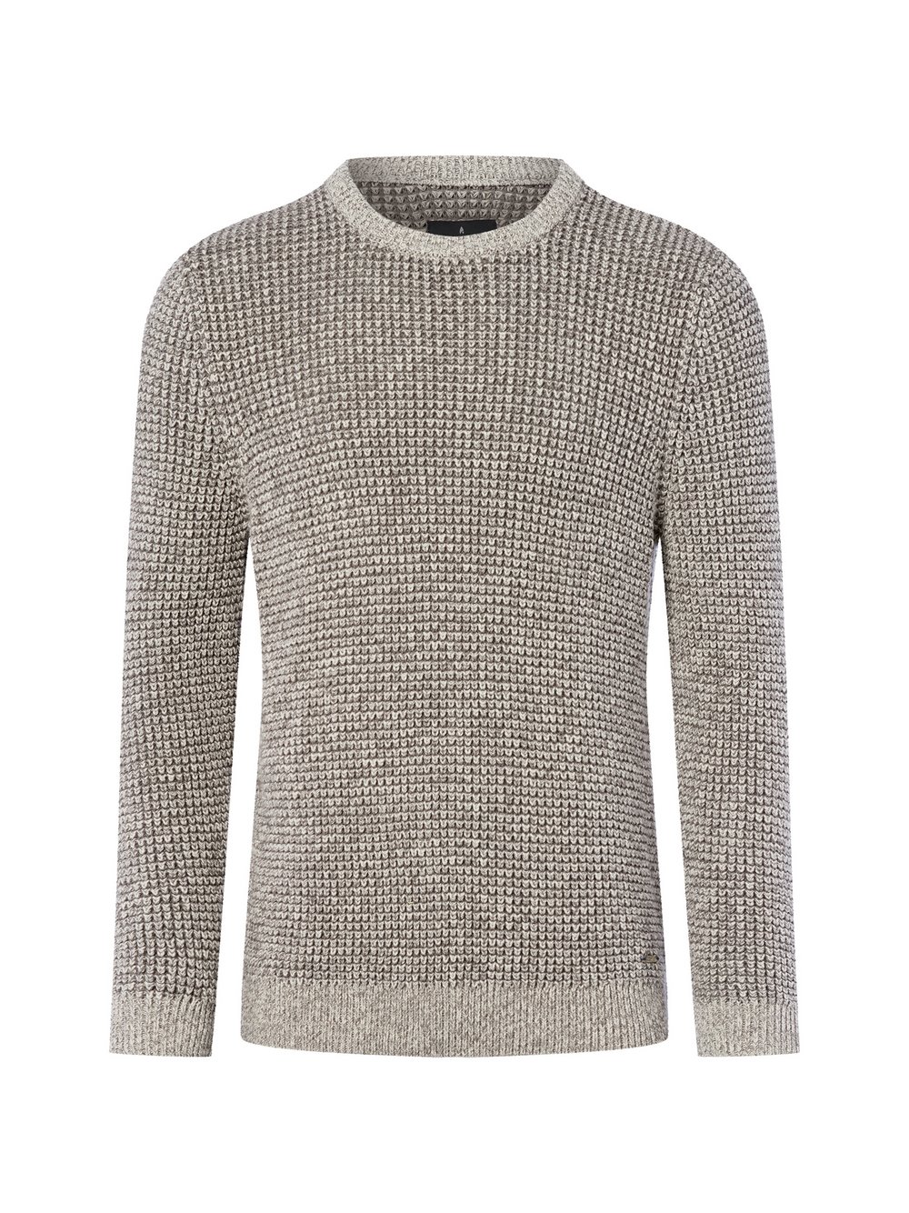 Thumbnail - Ragman Strickpullover Herren Baumwolle grau meliert, XL