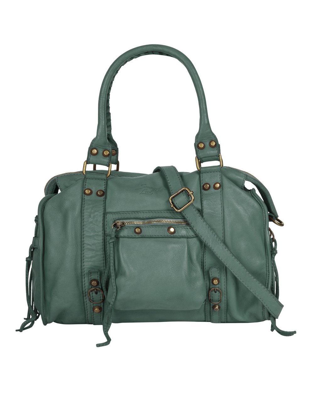 Thumbnail - Samantha Look Shopper Damen Leder grün, ONE SIZE