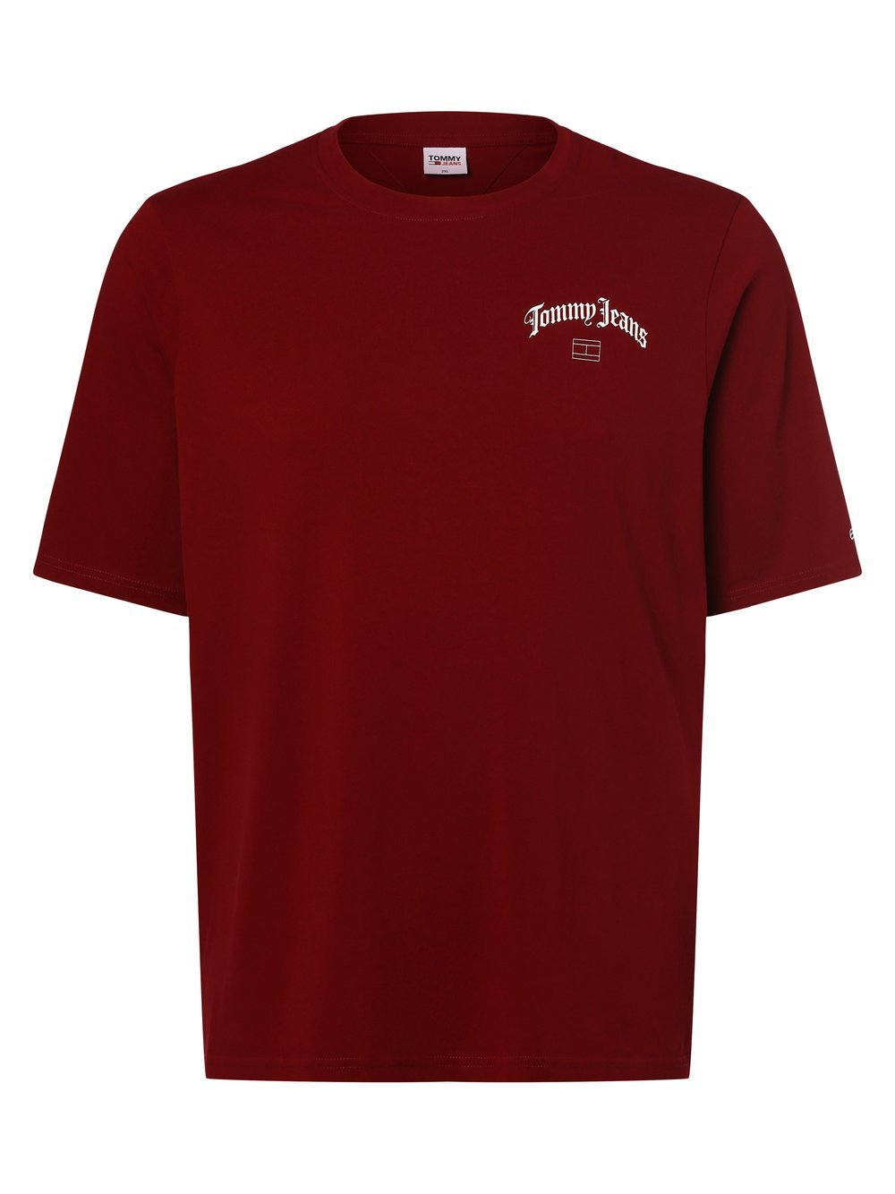 Tommy Jeans - T-shirt męski – Big & Tall, czerwony