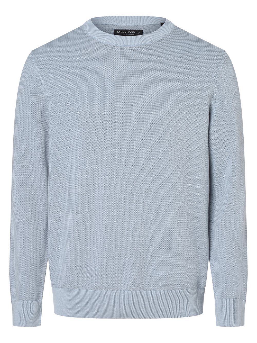 Marc O'Polo Pullover Herren Baumwolle blau strukturiert, M