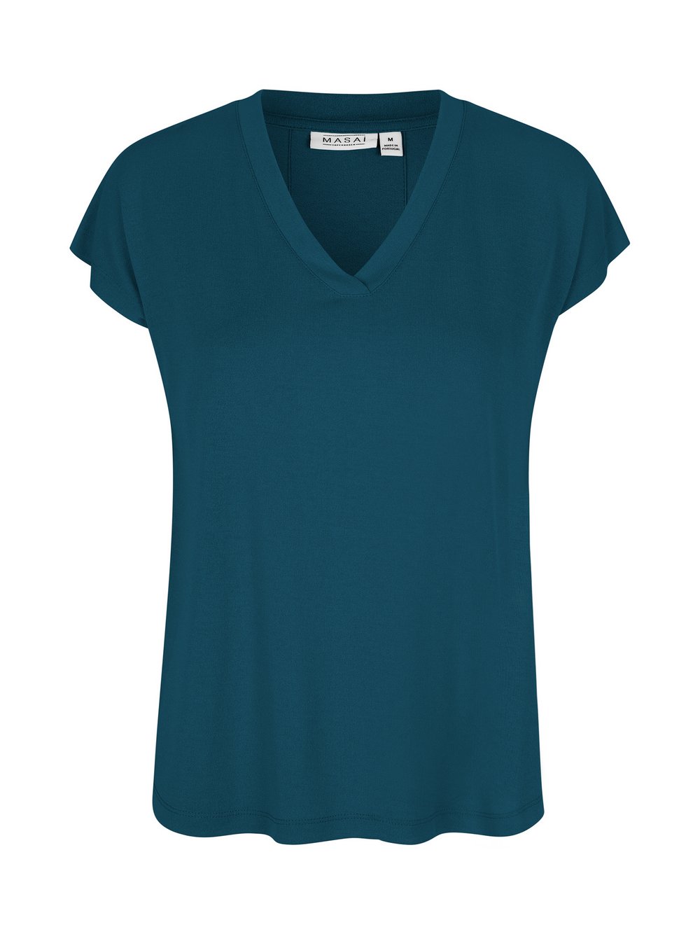 Masai Kurzarm T-shirt Damen Viskose blau, 36