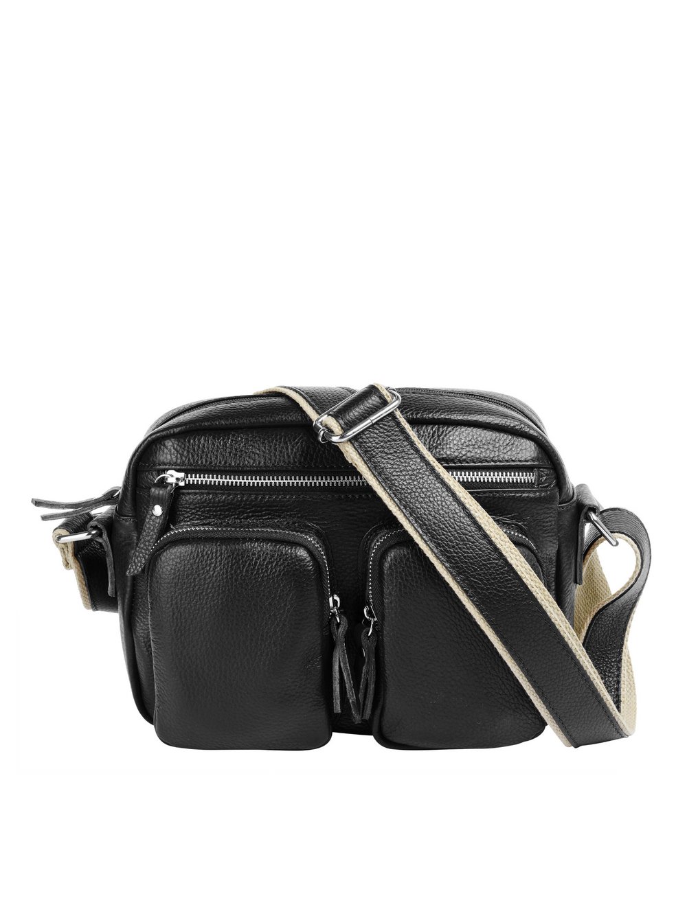 Thumbnail - Samantha Look Umhängetasche Damen Leder schwarz, ONE SIZE