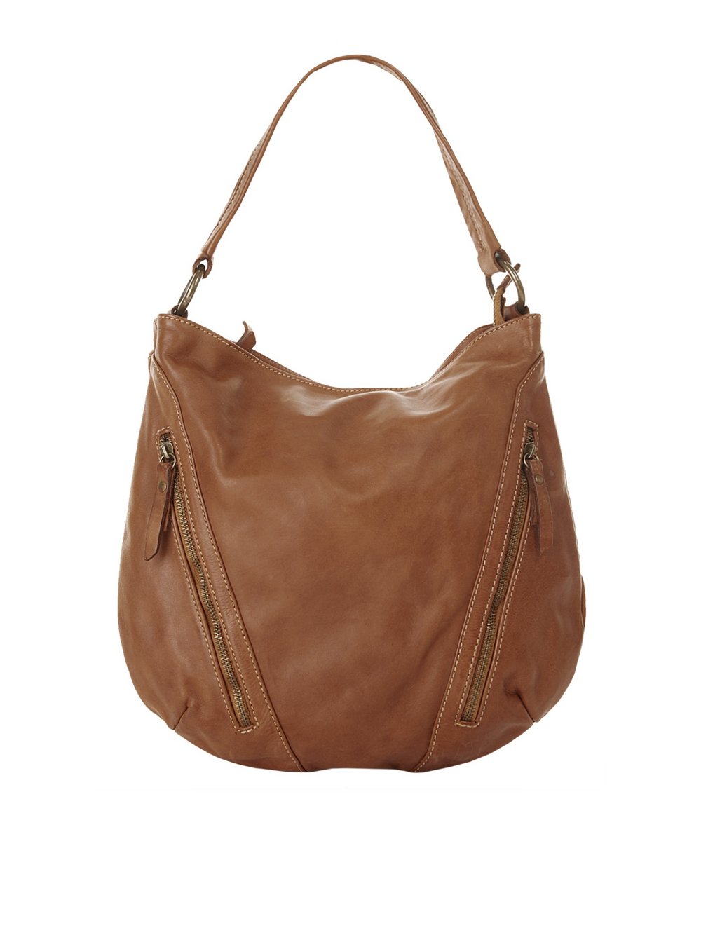 Thumbnail - Cluty Shopper Damen Leder braun, ONE SIZE