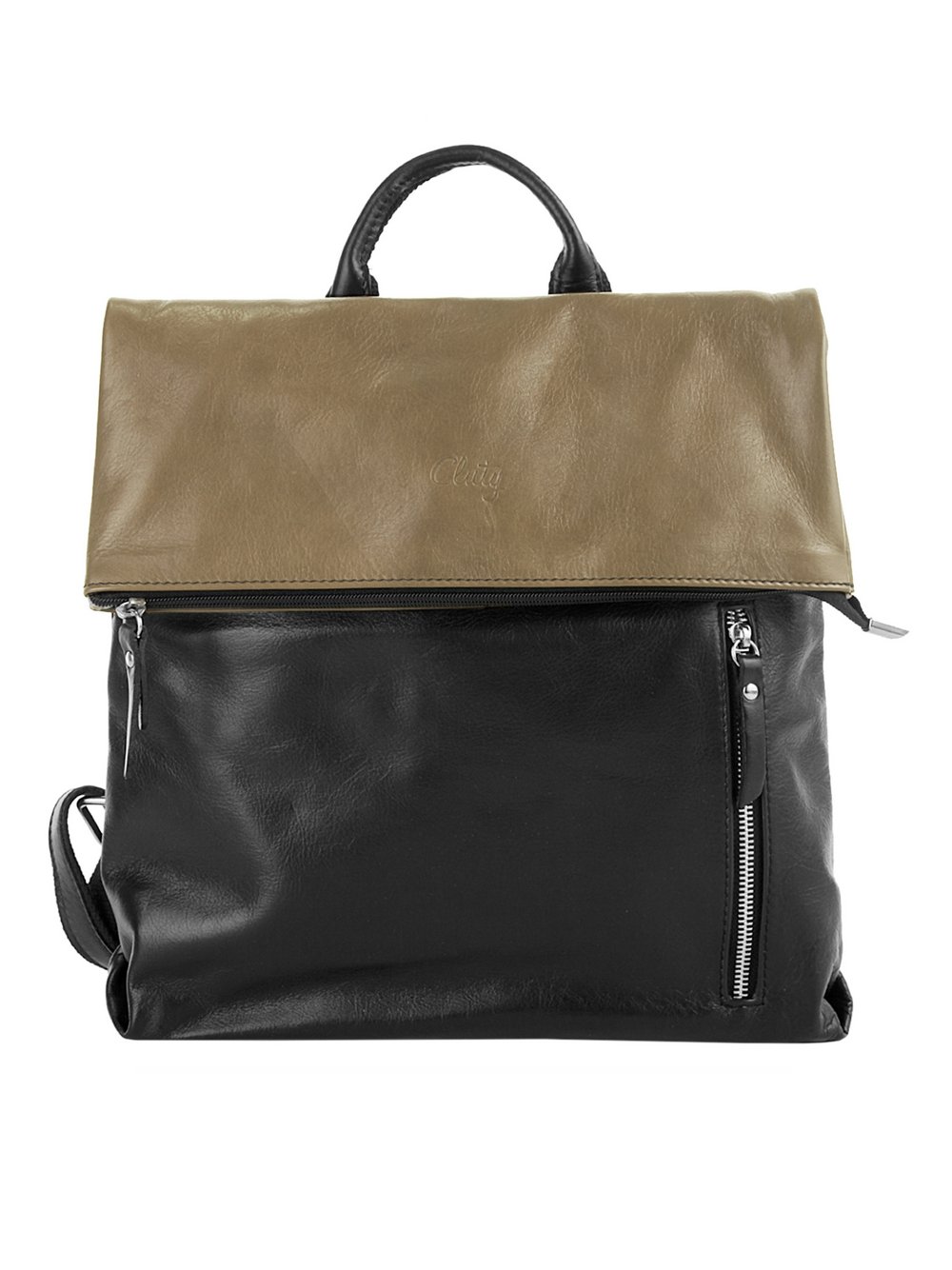 Thumbnail - Cluty Cityrucksack Damen Leder braun, ONE SIZE