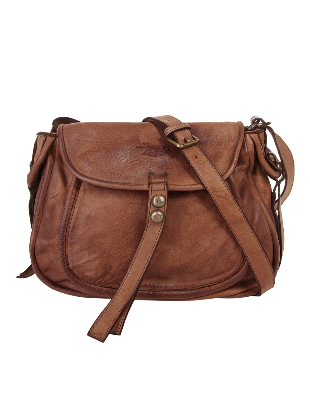 Thumbnail - Samantha Look Umhängetasche Damen Leder braun, ONE SIZE