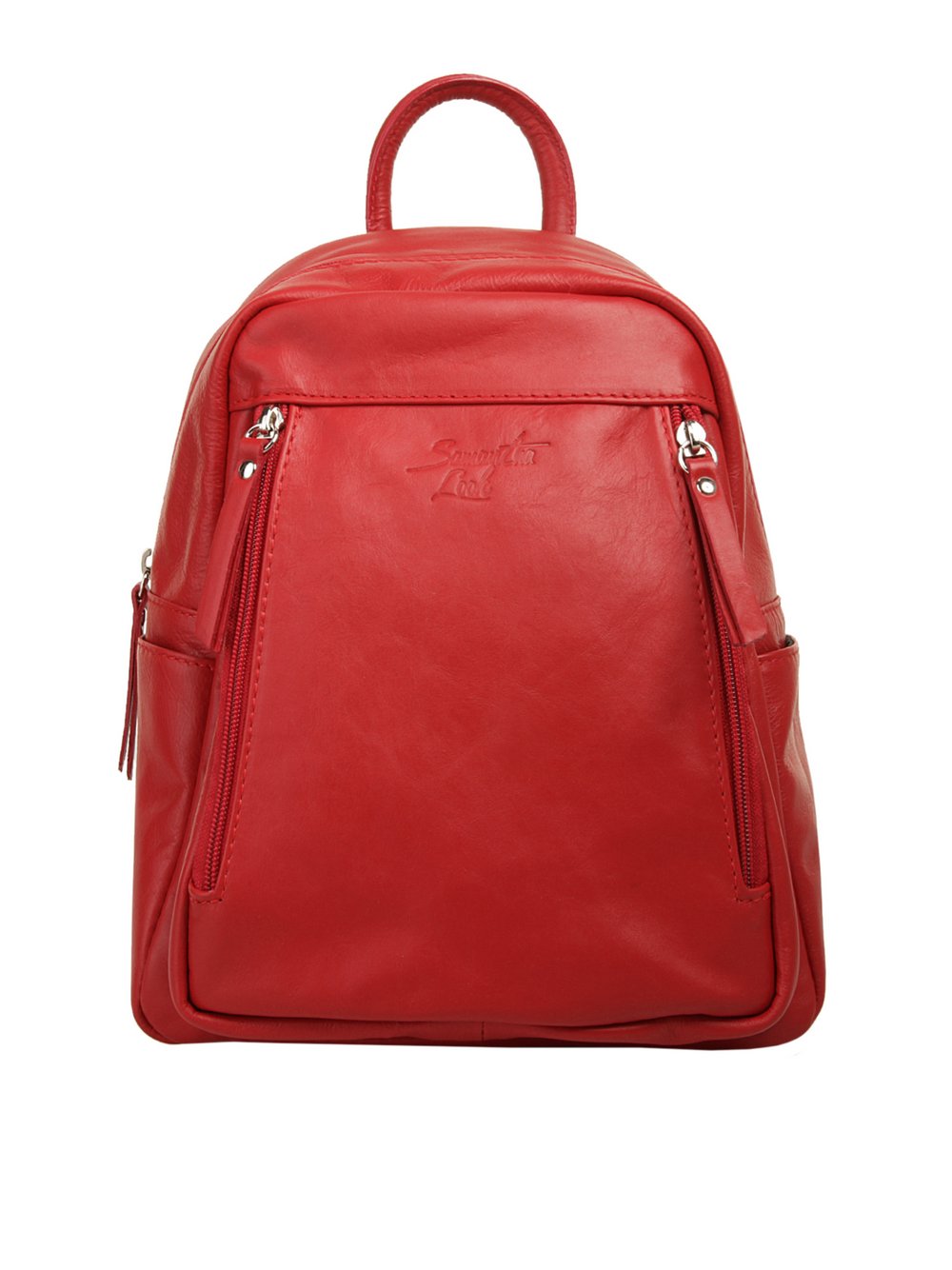 Thumbnail - Samantha Look Rucksack Damen Leder rot, ONE SIZE