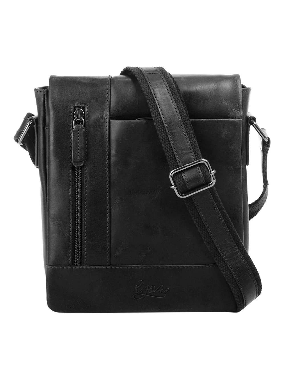 Thumbnail - X-Zone Umhängetasche Damen Leder schwarz, ONE SIZE