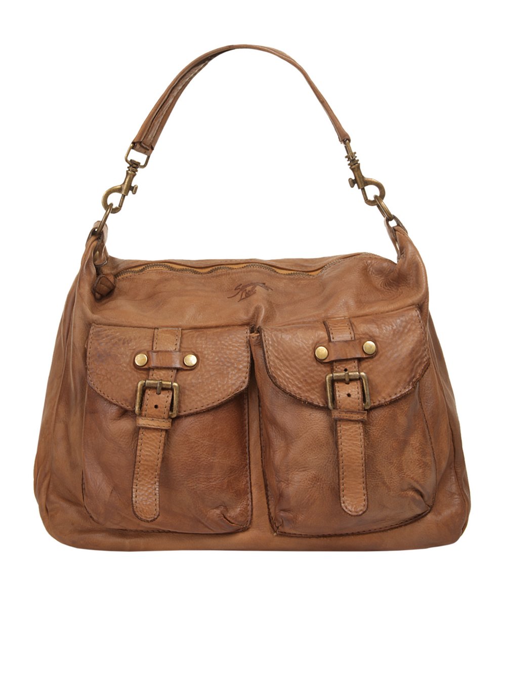 Thumbnail - Samantha Look Umhängetasche Damen Leder braun, ONE SIZE