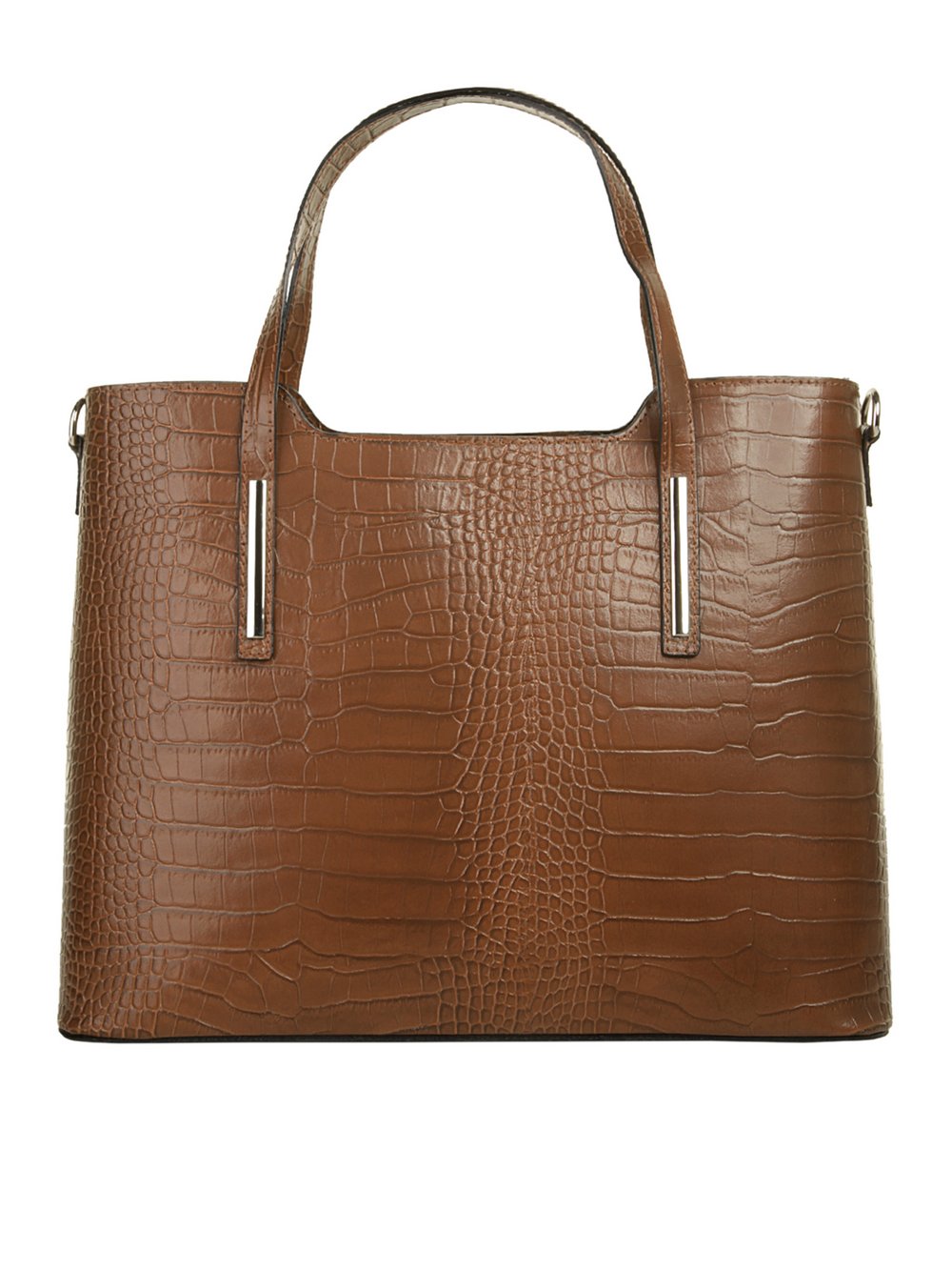 Thumbnail - Cluty Handtasche Damen Leder braun, ONE SIZE