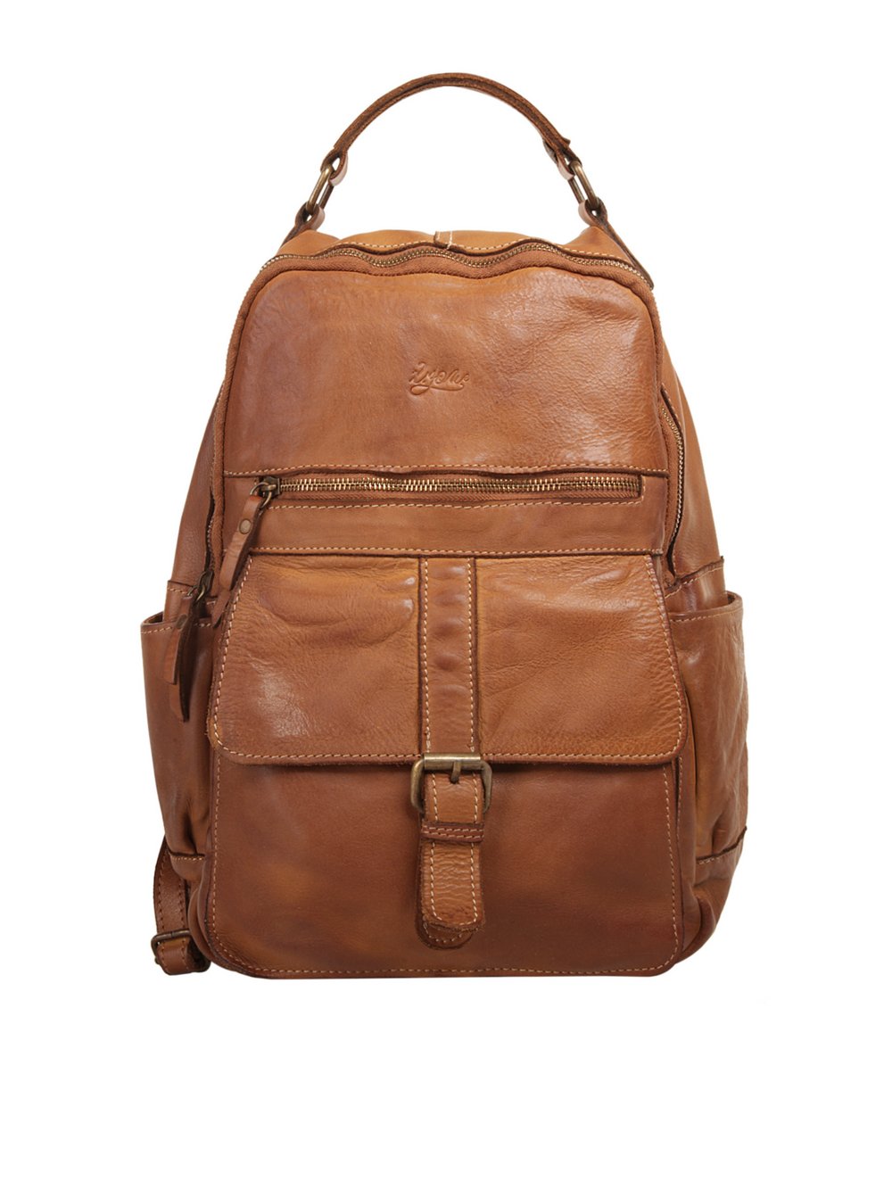 Thumbnail - X-Zone Rucksack Damen Leder braun, ONE SIZE