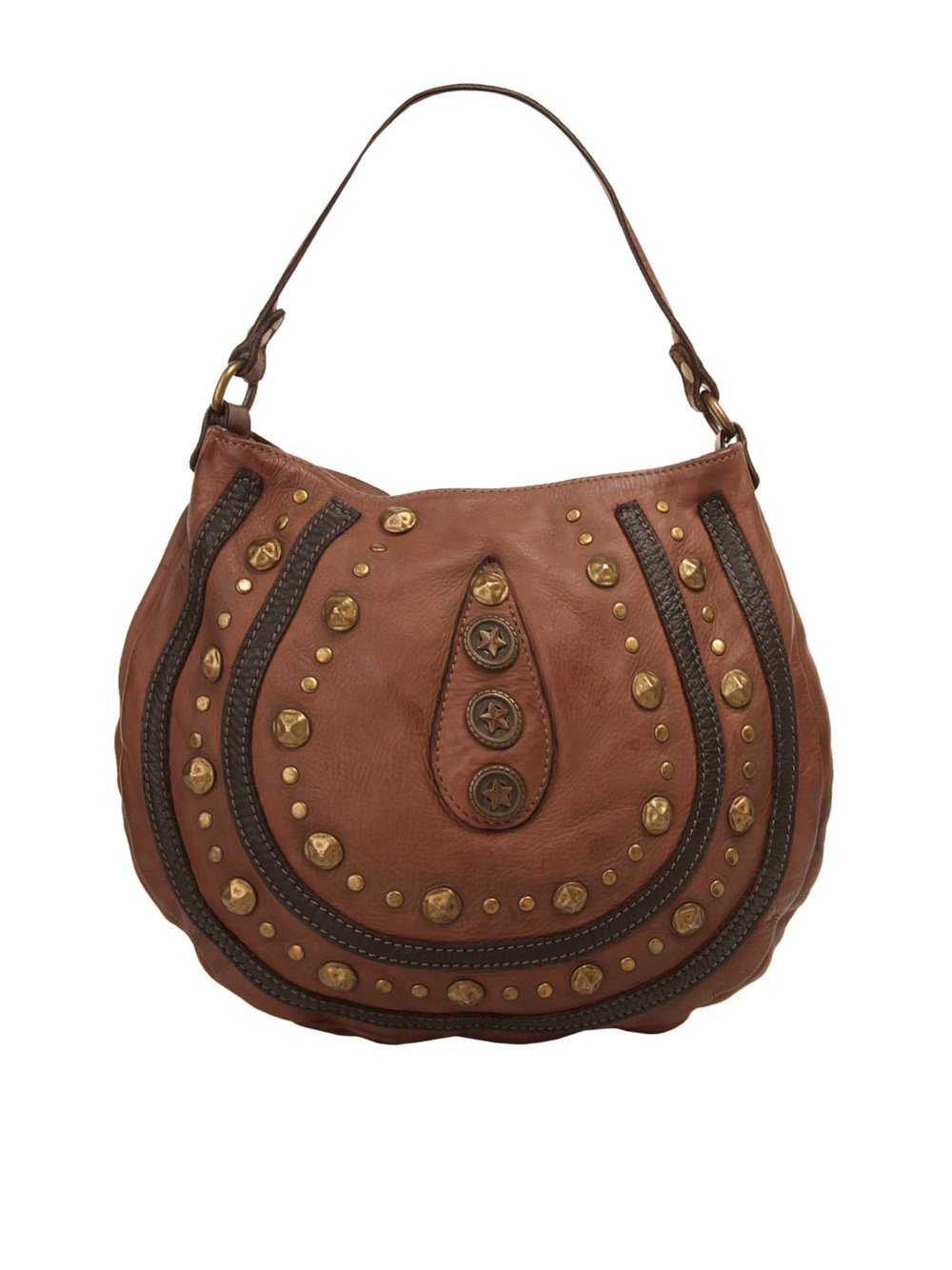 Thumbnail - Samantha Look Umhängetasche Damen Leder braun gemustert, ONE SIZE